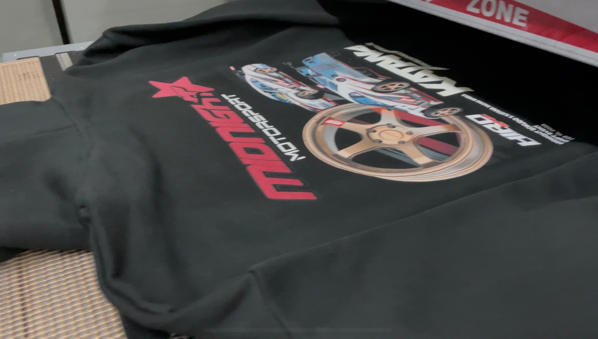 High Quality DTG Print on Black Hoodie