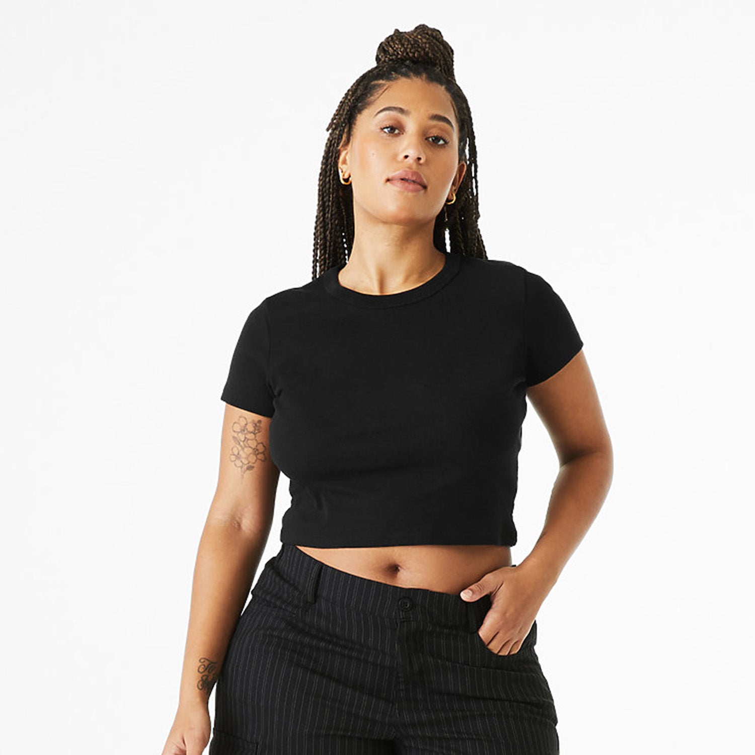 WOMEN'S MICRO RIB BABY TEE