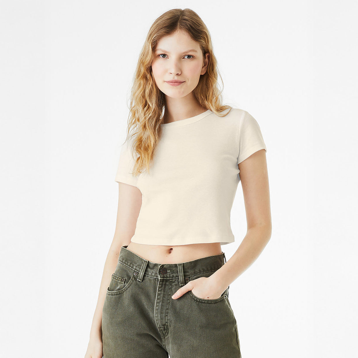 WOMEN'S MICRO RIB BABY TEE
