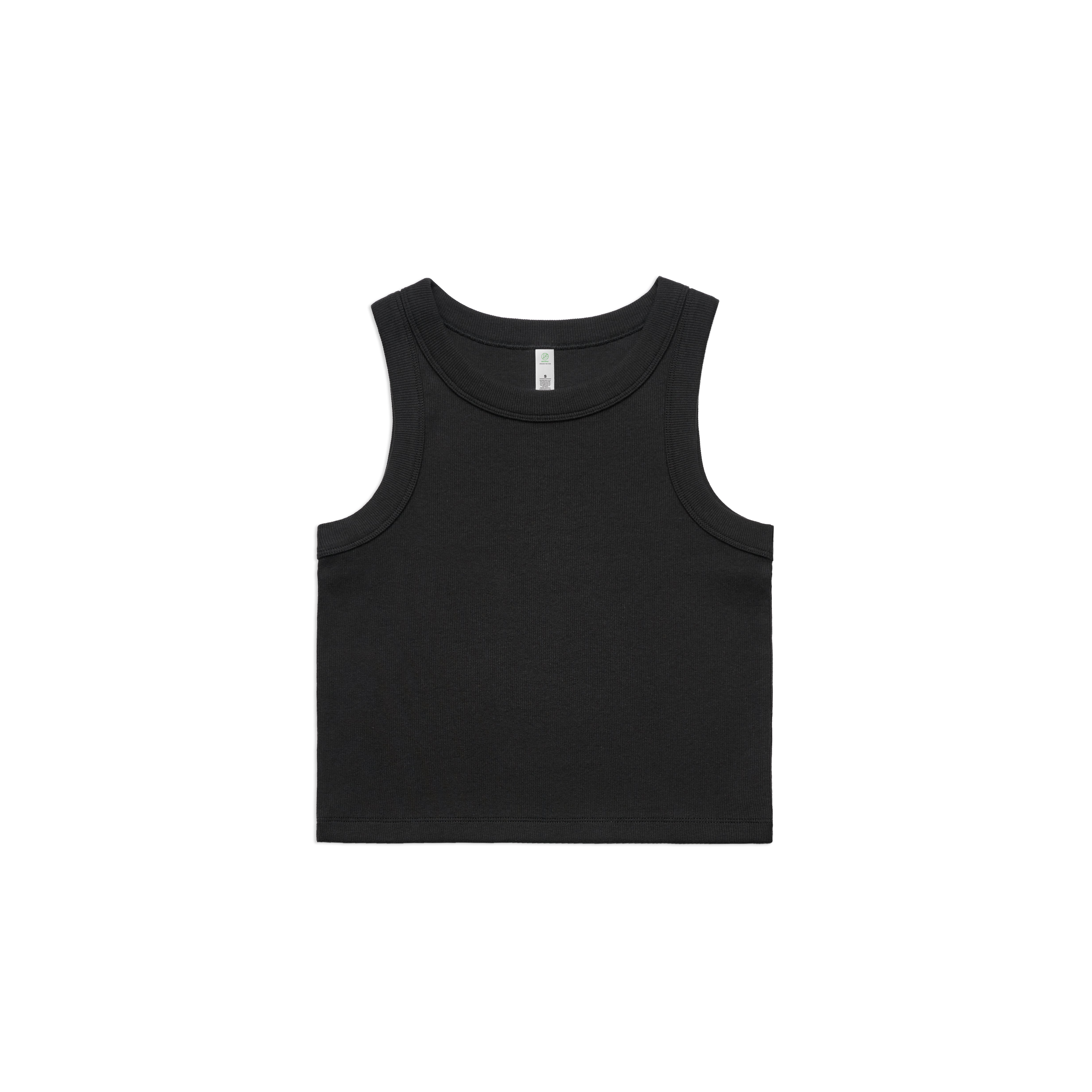 WO'S ORGANIC RIB CROP TANK