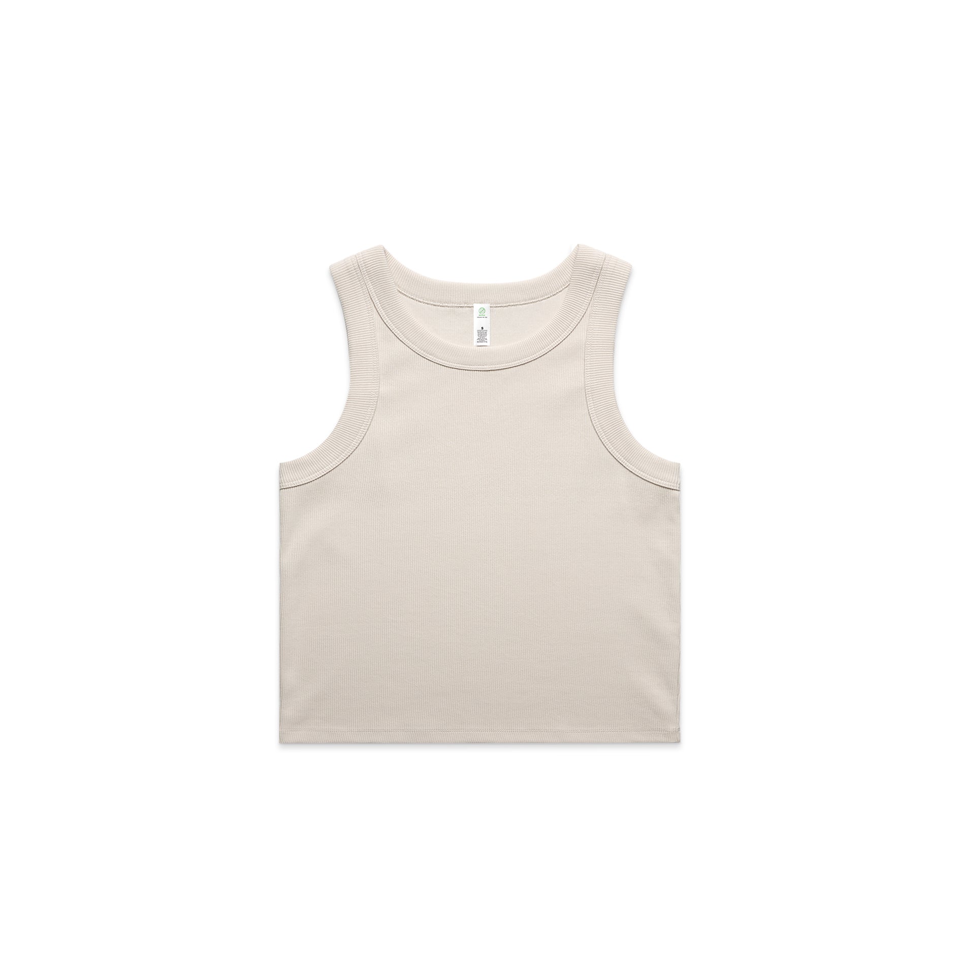 WO'S ORGANIC RIB CROP TANK