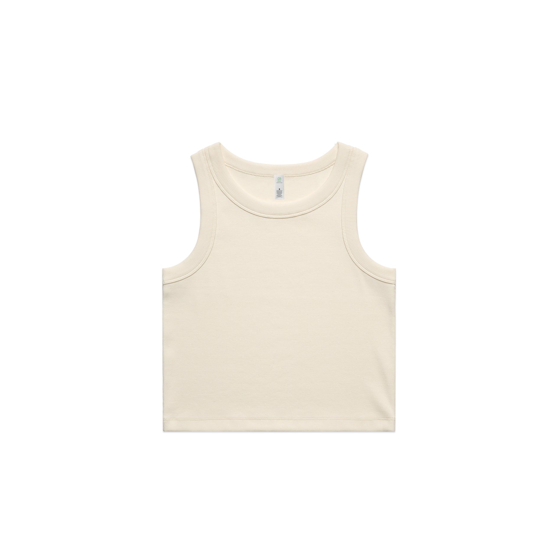 WO'S ORGANIC RIB CROP TANK