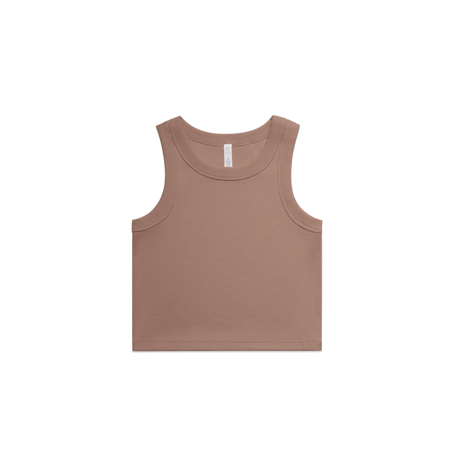 WO'S ORGANIC RIB CROP TANK