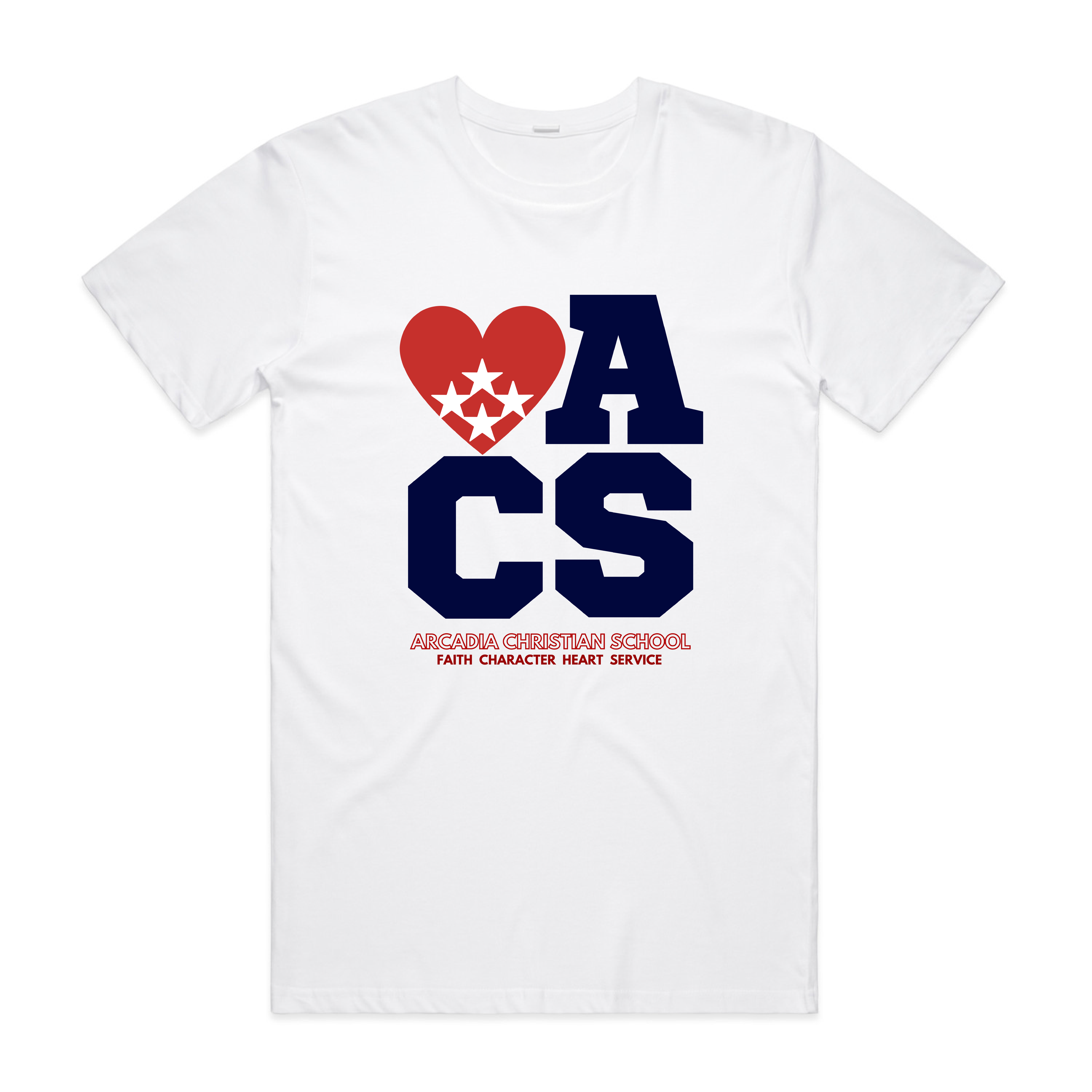 Heart Designs – Faith, Character, Heart, Service Shirt