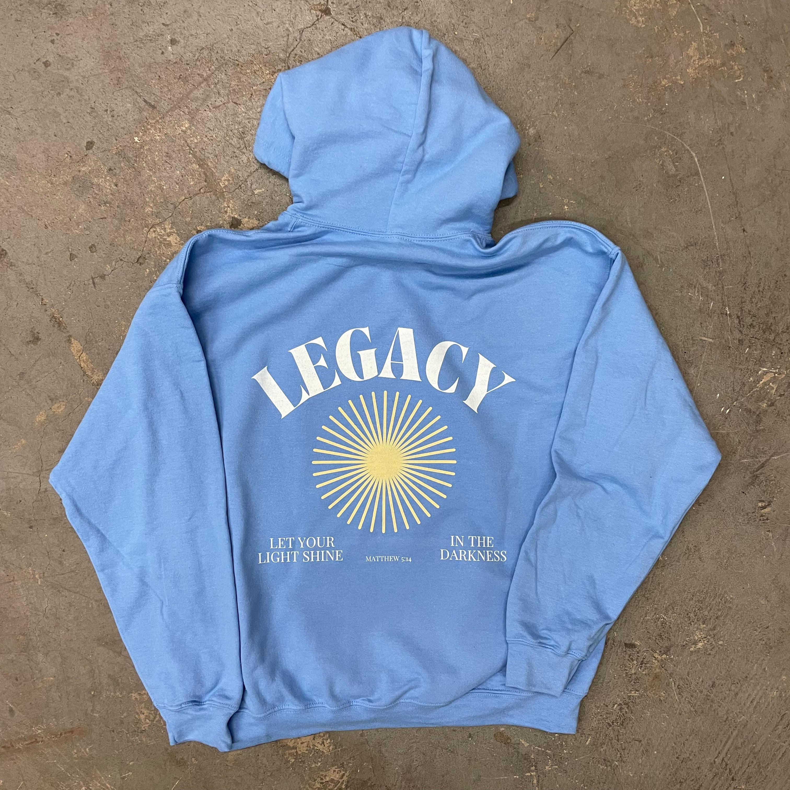 Custom Light Blue DTG Sweaterfor Legacy Church