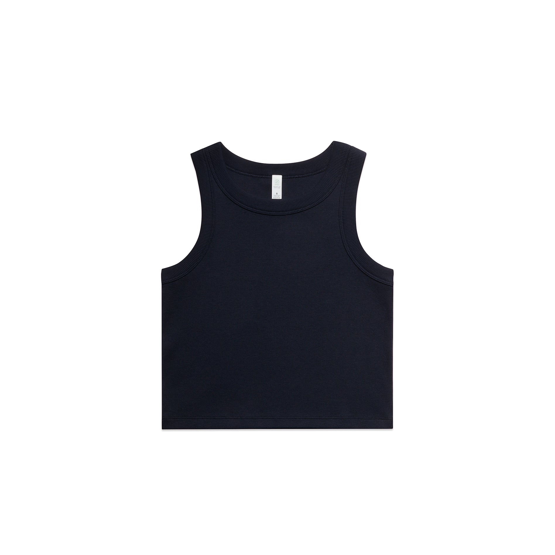 WO'S ORGANIC RIB CROP TANK