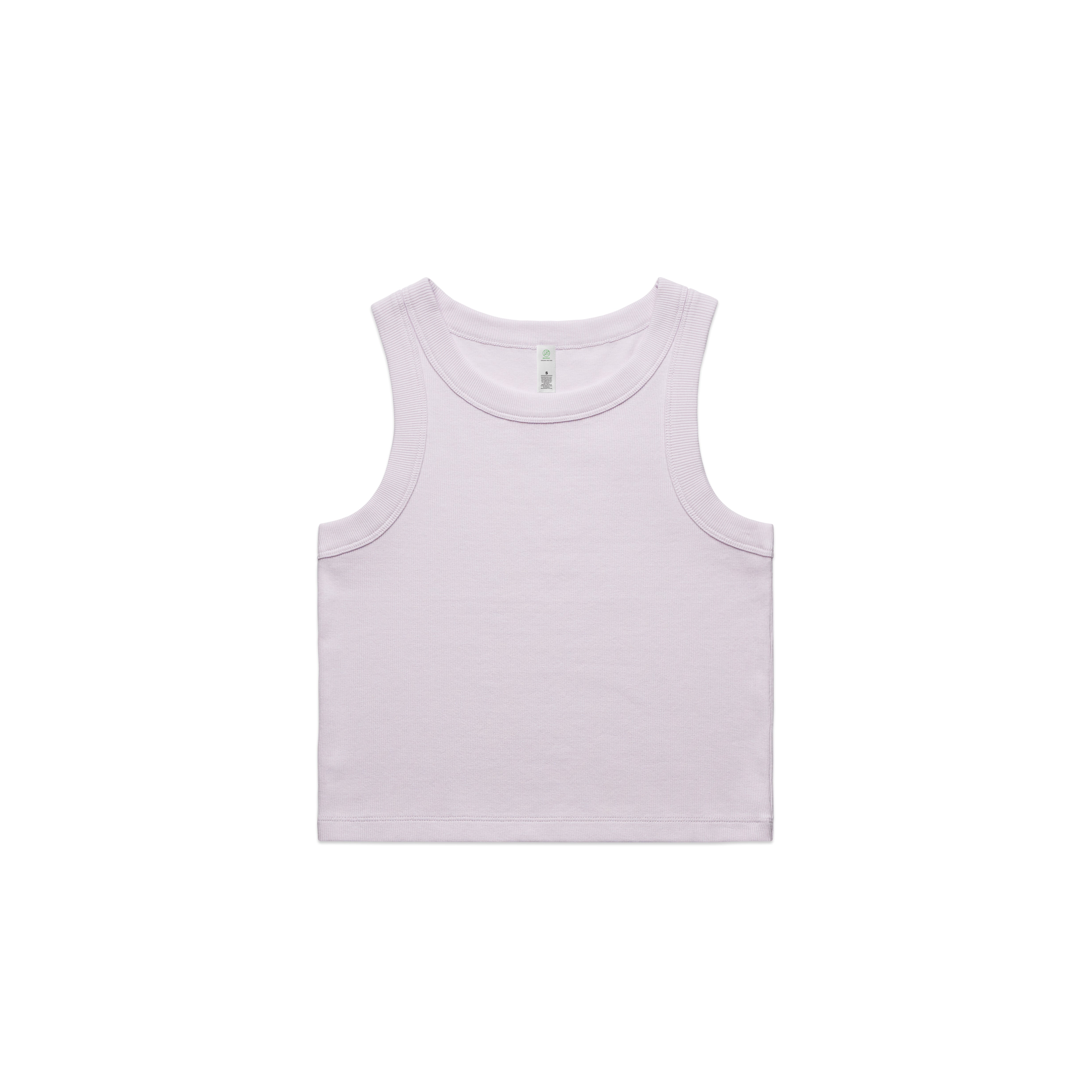 WO'S ORGANIC RIB CROP TANK