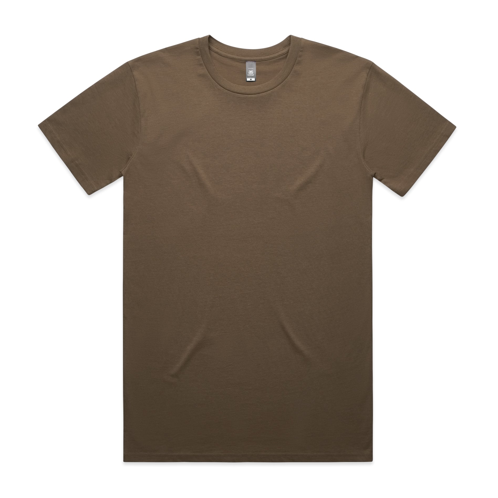 Customizable Unisex Staple Tee in Walnut Brown
