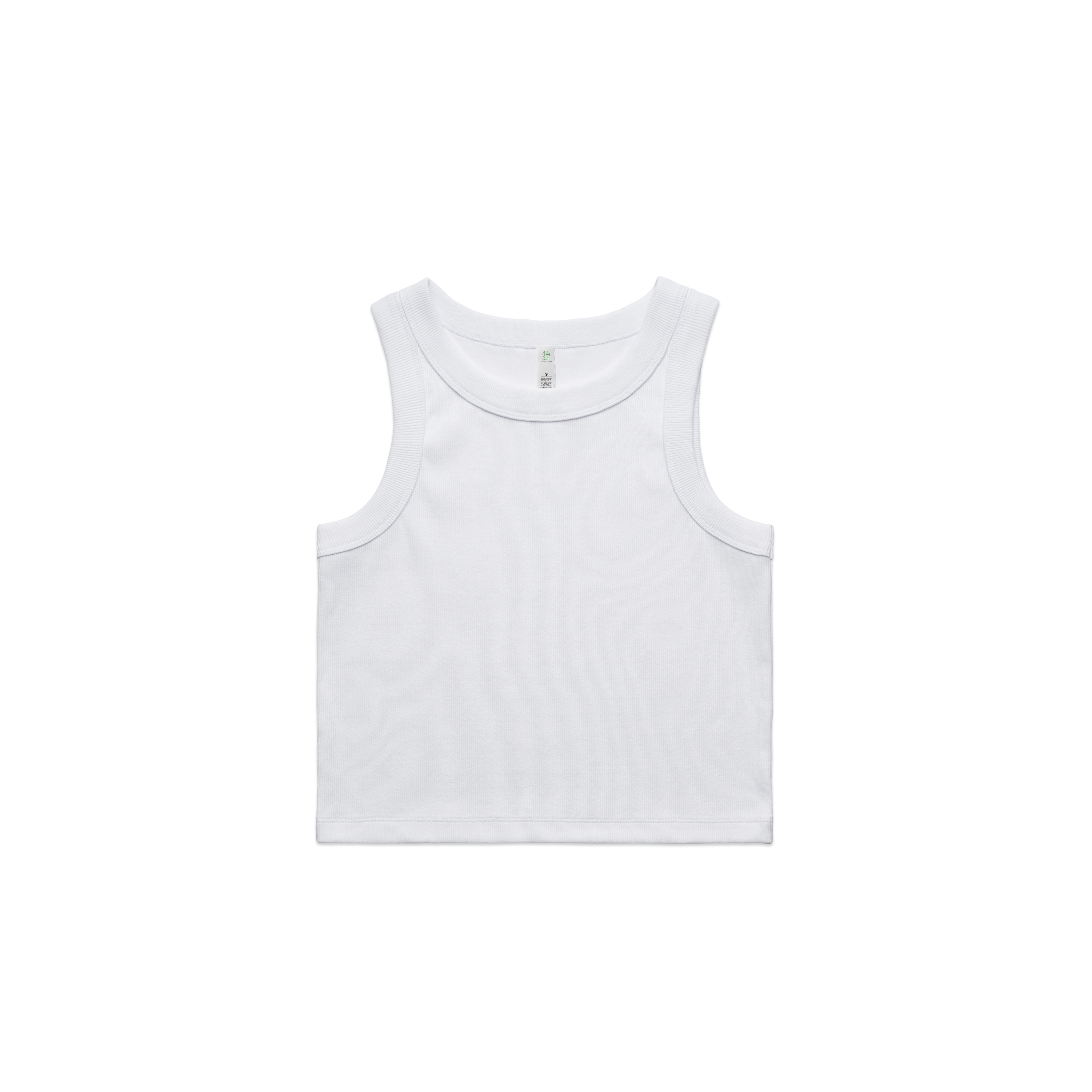 WO'S ORGANIC RIB CROP TANK