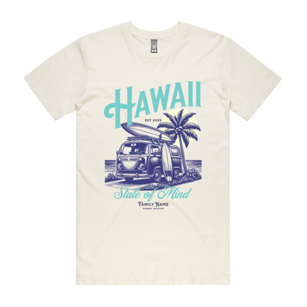 Custom Hawaii Family Vacation T-Shirt - "State of Mind" Design