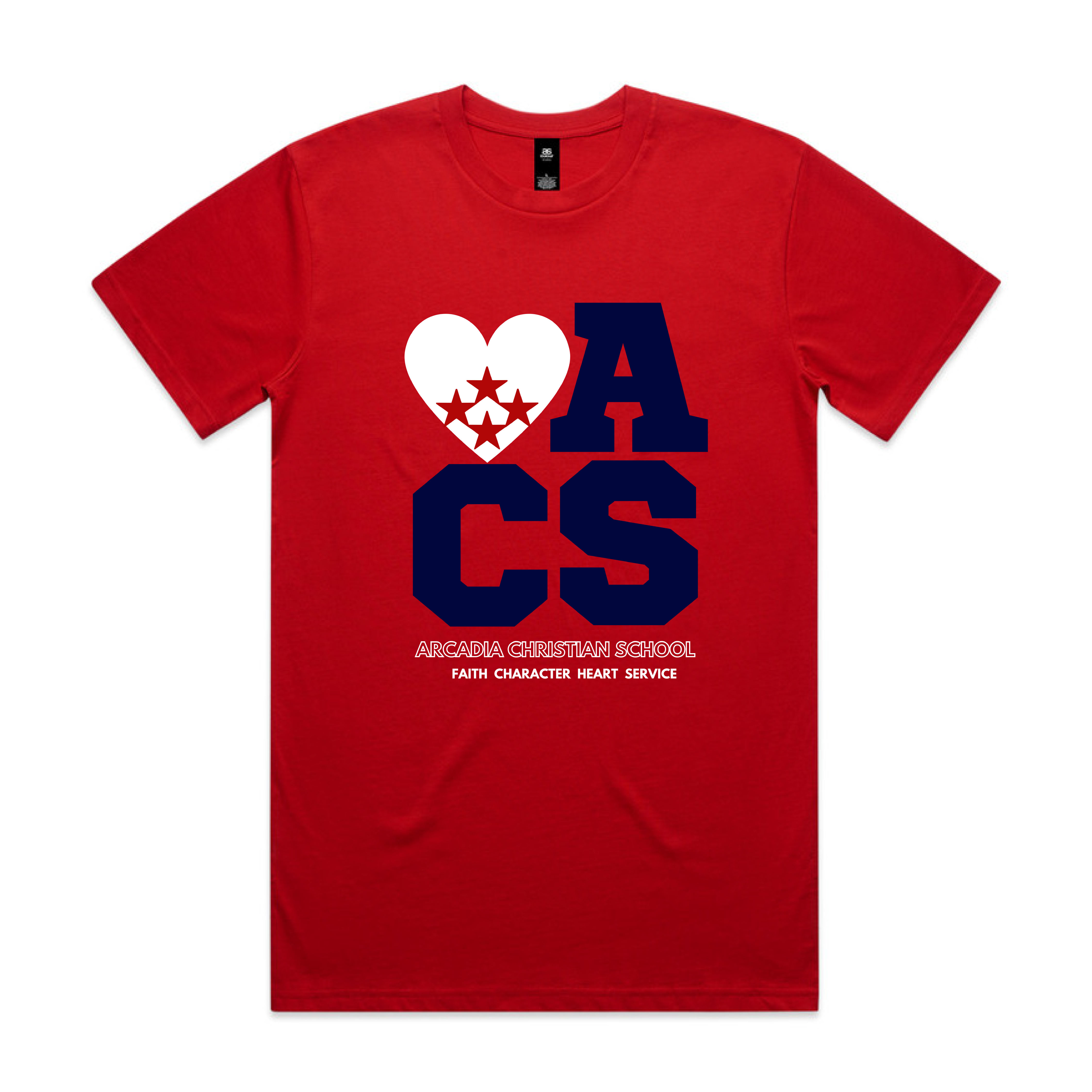 Heart Designs – Faith, Character, Heart, Service Shirt